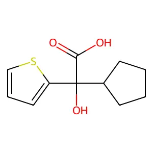 α-环戊基-α-2-噻吩基乙醇酸 structure