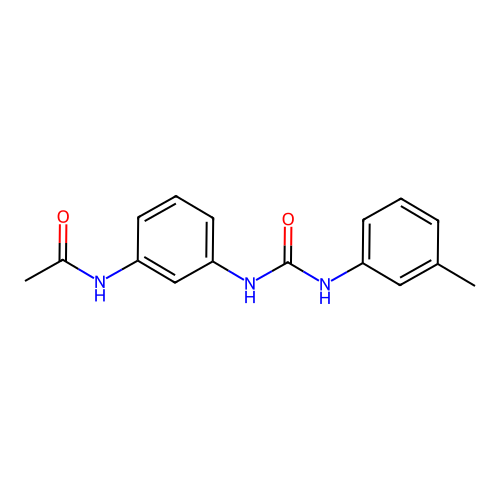 N-[3-[(3-methylphenyl)carbamoylamino]phenyl]acetamide structure