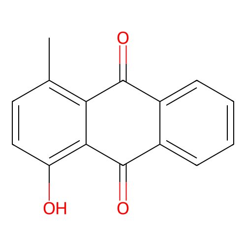 1-Hydroxy-4-methylanthraquinone structure