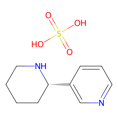 Anabasine, sulfate (1:1) structure