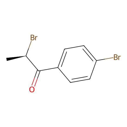 (2R)-2-bromo-1-(4-bromophenyl)propan-1-one structure
