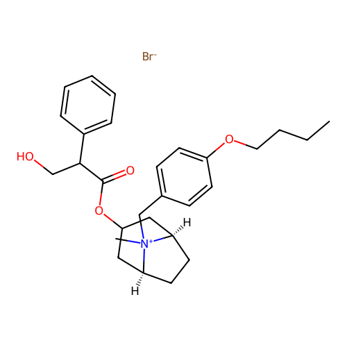 布托溴铵 structure