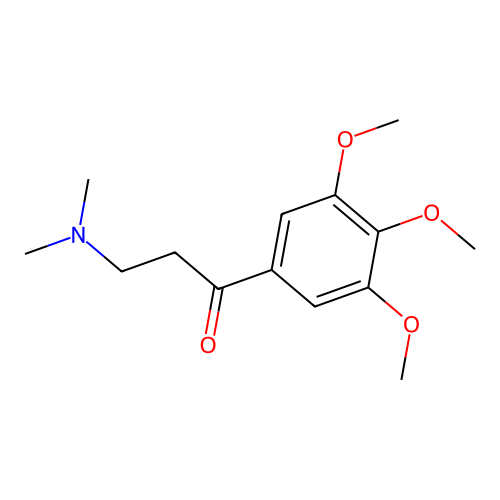 3-(Dimethylamino)-1-(3,4,5-trimethoxyphenyl)propan-1-one structure