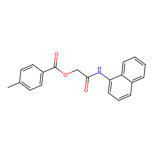 2-(Naphthalen-1-ylamino)-2-oxoethyl 4-methylbenzoate structure