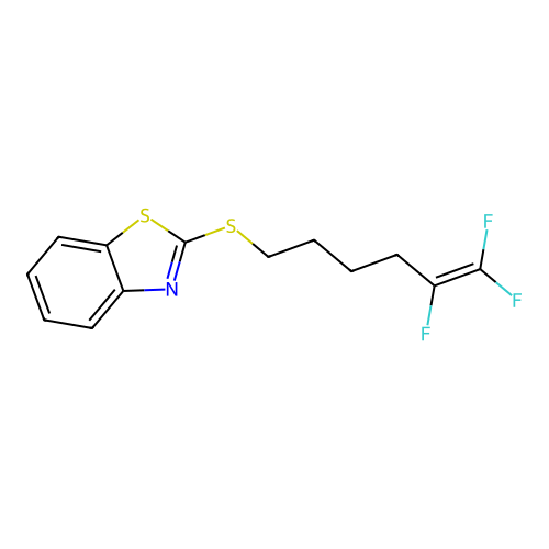 Benzothiazole, 2-[(5,6,6-trifluoro-5-hexenyl)thio]- structure