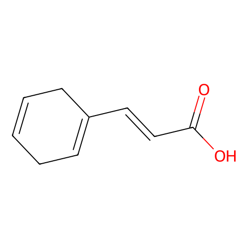 3-(1,4-Cyclohexadienyl)acrylic acid structure