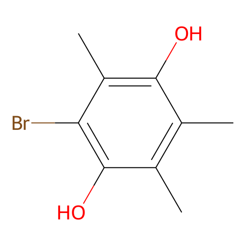 2-Bromo-3,5,6-trimethylbenzene-1,4-diol structure