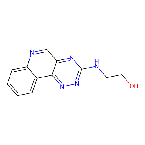 Ethanol, 2-(1,2,4-triazino[5,6-c]quinolin-3-ylamino)- structure