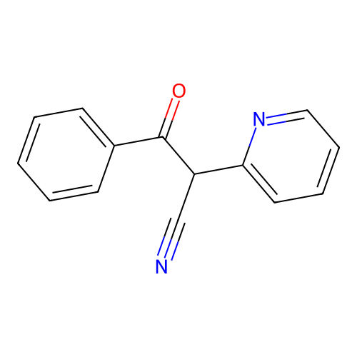 3-Oxo-3-phenyl-2-(pyridin-2-yl)propanenitrile structure