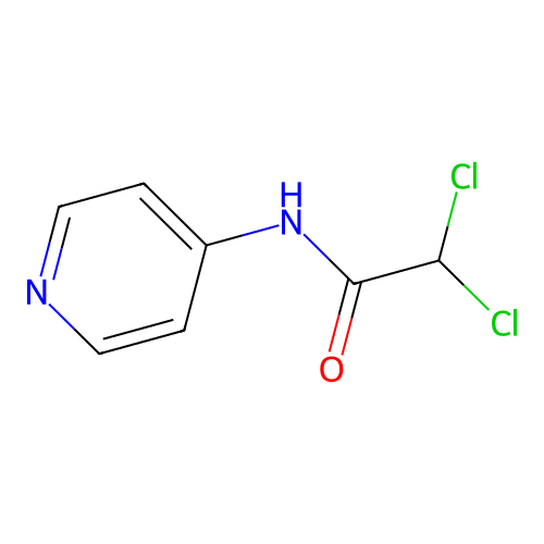 2,2-dichloro-N-pyridin-4-ylacetamide structure