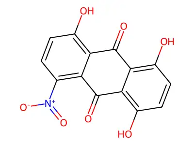 9,10-Anthracenedione, 1,4,5-trihydroxy-8-nitro- structure