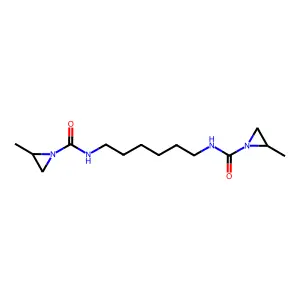 N,N'-1,6-Hexanediylbis(2-methyl-1-aziridinecarboxamide) structure