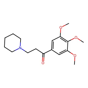 1-Propanone, 3-(1-piperidinyl)-1-(3,4,5-trimethoxyphenyl)- structure
