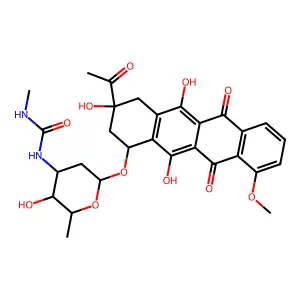 N-(Methylcarbamoyl)daunomycin structure