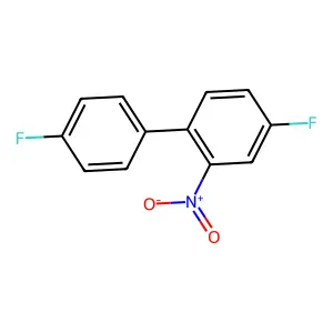 4,4'-Difluoro-2-nitro-1,1'-biphenyl structure