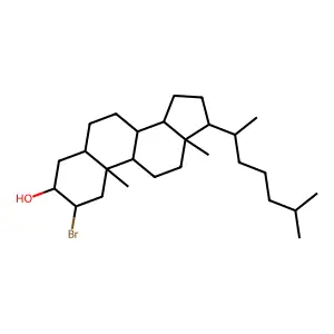 2-Bromocholestan-3-ol structure
