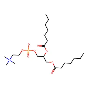 1,2-Diheptanoyl-sn-glycero-3-phosphocholine structure