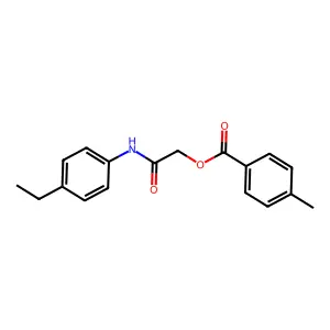 [(4-Ethylphenyl)carbamoyl]methyl 4-methylbenzoate structure