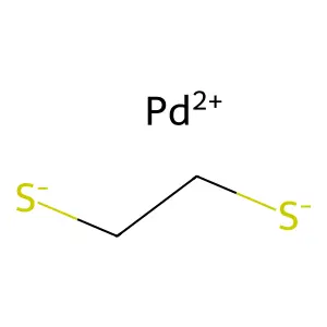 Ethane-1,2-dithiolate;palladium(2+) structure