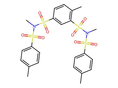1-N,3-N,4-trimethyl-1-N,3-N-bis-(4-methylphenyl)sulfonylbenzene-1,3-disulfonamide structure