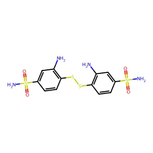 Disulfide, bis(2-amino-4-sulfamoylphenyl) structure