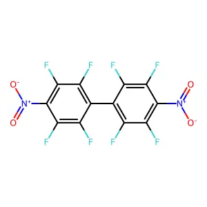 2,2',3,3',5,5',6,6'-Octafluoro-4,4'-dinitro-1,1'-biphenyl structure