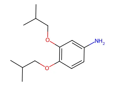 Benzenamine, 3,4-bis(2-methylpropoxy)- structure