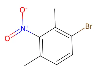 1-Bromo-2,4-dimethyl-3-nitrobenzene structure