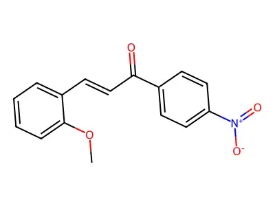 3-(2-Methoxyphenyl)-1-(4-nitrophenyl)prop-2-en-1-one structure