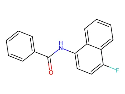 N-(4-fluoronaphthalen-1-yl)benzamide structure