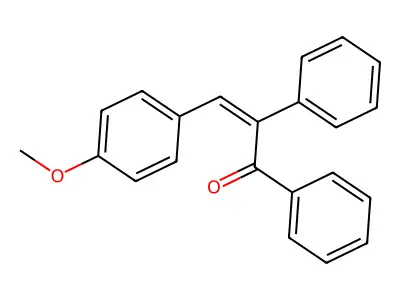 2-Propen-1-one, 3-(4-methoxyphenyl)-1,2-diphenyl- structure