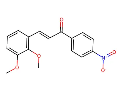 3-(2,3-Dimethoxyphenyl)-1-(4-nitrophenyl)prop-2-en-1-one structure