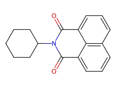 2-cyclohexyl-1H-benzo[de]isoquinoline-1,3(2H)-dione structure