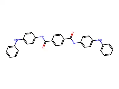 1,4-Benzenedicarboxamide, N,N'-bis[4-(phenylamino)phenyl]- structure