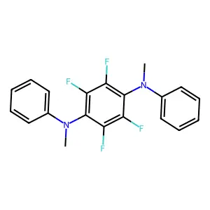 N,N'-Dimethyl-N,N'-diphenyl-2,3,5,6-tetrafluoro-P-phenylenediamine structure