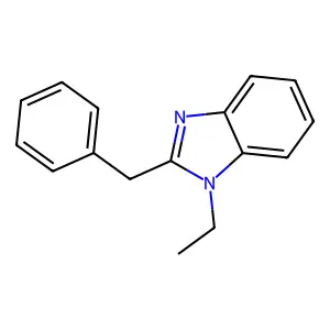 2-Benzyl-1-ethylbenzimidazole structure