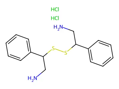 Benzeneethanamine, beta,beta'-dithiobis-, dihydrochloride structure