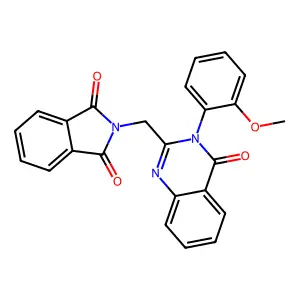 2-[[3-(2-Methoxyphenyl)-4-oxoquinazolin-2-yl]methyl]isoindole-1,3-dione structure