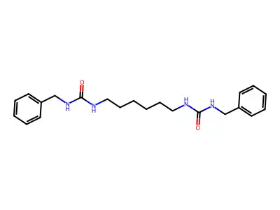 Urea, N,N''-1,6-hexanediylbis[N'-(phenylmethyl)- structure
