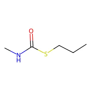 S-propyl N-methylcarbamothioate structure