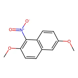 Naphthalene, 2,6-dimethoxy-1-nitro- structure