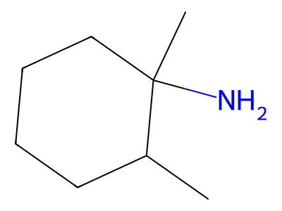 1,2-Dimethylcyclohexan-1-amine structure