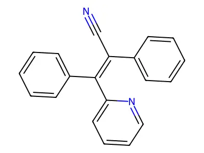2,3-Diphenyl-3-(pyridin-2-yl)prop-2-enenitrile structure