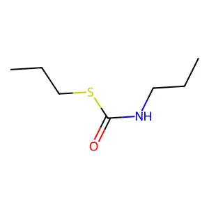 Carbamothioic acid, propyl-, S-propyl ester structure