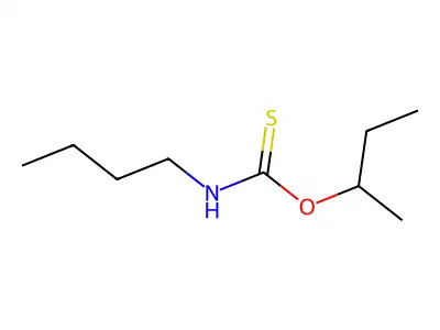 Carbamothioic acid, butyl-, S-butyl ester structure