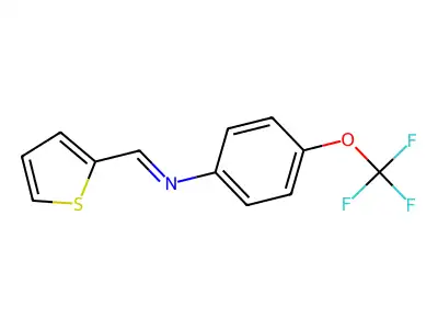 1-thiophen-2-yl-N-[4-(trifluoromethoxy)phenyl]methanimine structure