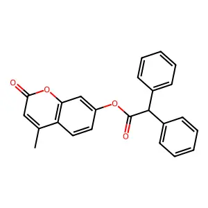 4-methyl-2-oxo-2H-chromen-7-yl diphenylacetate structure