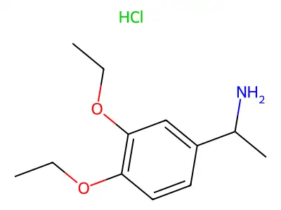 1-(3,4-diethoxyphenyl)ethanamine Hydrochloride structure
