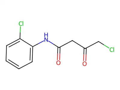 4-chloro-N-(2-chlorophenyl)-3-oxobutyramide structure