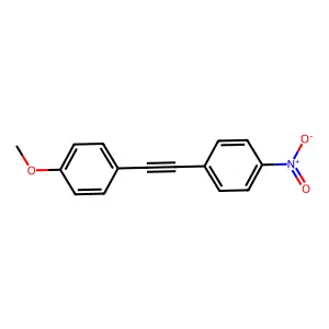 1-Methoxy-4-[(4-nitrophenyl)ethynyl]benzene structure
